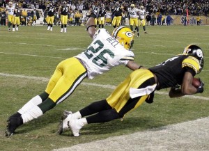 Mike Wallace imitates Santonio Holmes